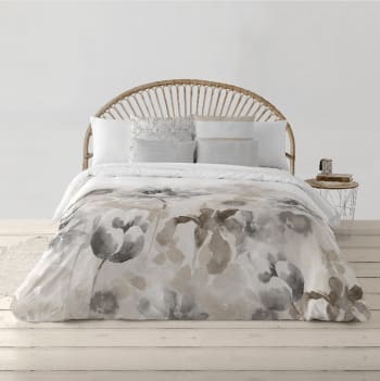 Camino De Cama Mayra De Terciopelo Y Algodón Marrón 100 X 180 Cm | Kave