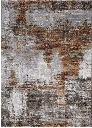 SHIRAZ - Alfombra vintage en color mostaza 160x230 cm