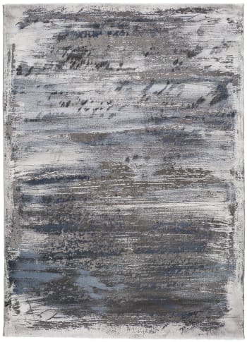 NORAH - Alfombra abstracta en gris 140X200 cm