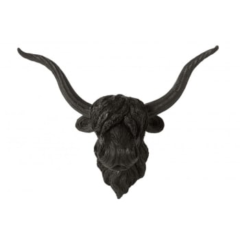 BUFFLE - Bufalo colgante resina negro 73x 53