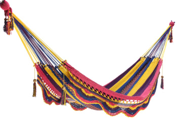 Hamaca tradicional doble multicolor 100% algodón 180X390cm