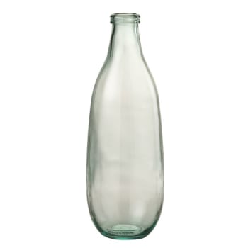 BOUTEILLE - Jarrón botella cristal transparente alt. 41 cm