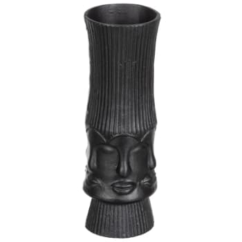VISAGE - Vase visage noir H34cm