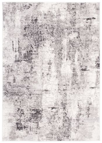 SKY - Alfombra de salón gris claro crema vintage suave 200 x 300 cm