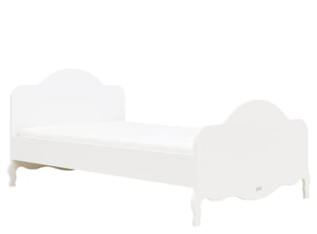 ELENA - Grand lit 120x200 en MDF blanc