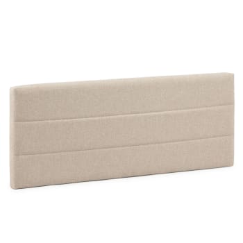 MICONOS - Cabecero tapizado 140x60 cm color beige, para cama 135 cm