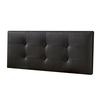 CARLA - Tête de lit 140x60 cm noir, cuir synthétique