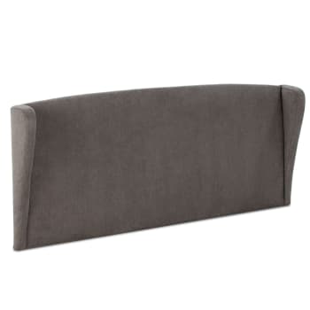 MUNICH - Cabecero tapizado orejero 140x60 cm color gris oscuro para cama de 135