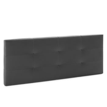 CARLA - Tête de lit 160x60 cm noir, cuir synthétique