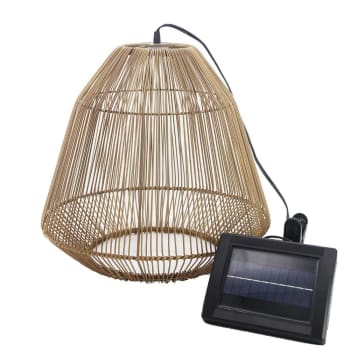 Lampe sans fil LED intégrée dimmable 1W Hang bohème Lumisky marron l.30