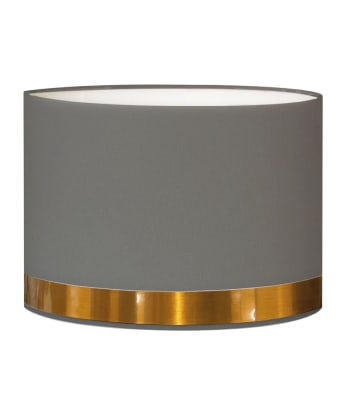 Paralume rotondo in alluminio grigio  Paralume metallico per lampada da  comodino