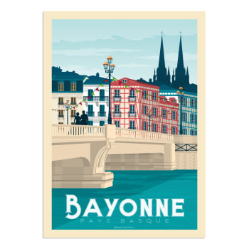 Affiche Bayonne  21x29,7 cm