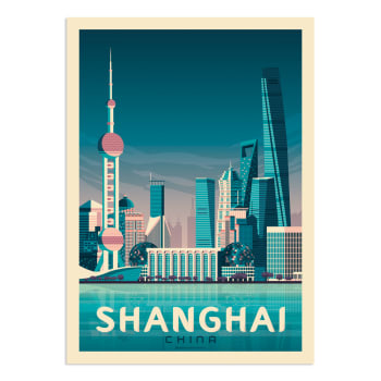 Affiche Shanghai  50x70 cm