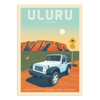 Affiche Uluru  30x40 cm