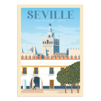 Affiche Seville  30x40 cm