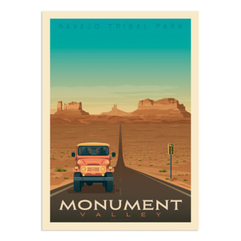 Póster monument valley  50x70 cm