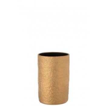 GATSBY - Vase céramique or H21,5cm