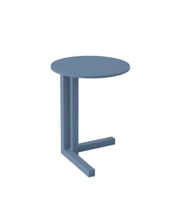 COTA - Mini mesa auxiliar aluminio azul