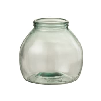 VERRE - Vase verre transparent H20cm