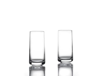 Rocks - Verres à whisky en verre transparent - Lot de 2