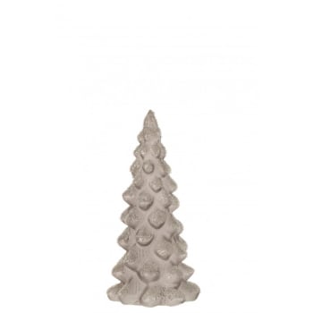 GIVRE - Árbol de navidad helado cristal gris alt. 20 cm