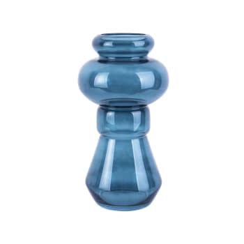 Morgana - Vase morgana glass medium verre bleu