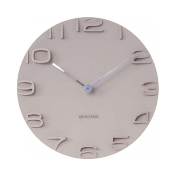 WALL CLOCK - Horloge on the edge plastique gris