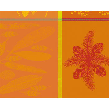 Mille phoenix automne - Set  pur coton multicolore 40X50