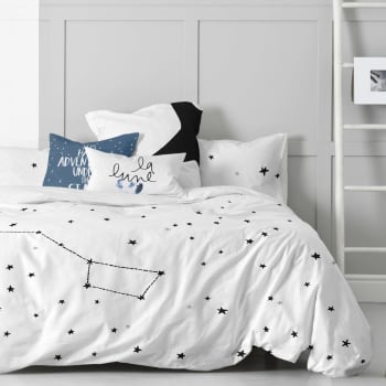 Constellation - Funda nórdica 100% algodón multicolor 155x220 cm (cama 80/90)