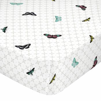 Birds of paradise - Bajera 100% algodón multicolor 180x200x32 cm (cama 180)