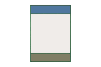 VITRAIL - Miroir vitrail rectangulaire vert 50x70cm