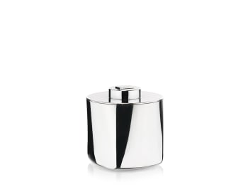 Seau à glace en acier argent