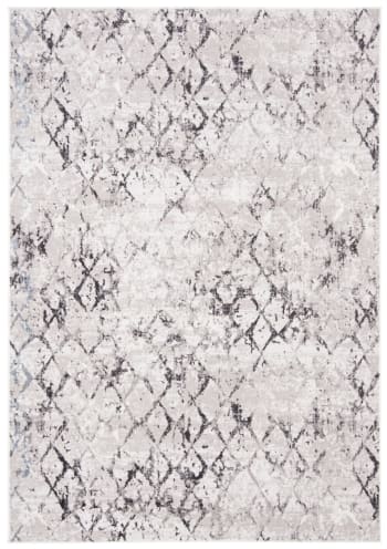 Amelia - Tapis de salon interieur en gris & gris clair, 160 x 229 cm