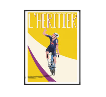 CYCLISME - Affiche Cyclisme - Van der Poel 40 x 60 cm