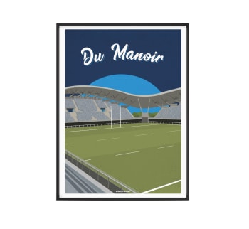 RUGBY - Affiche Rugby - Satde Yves du Manoir 30 x 40 cm