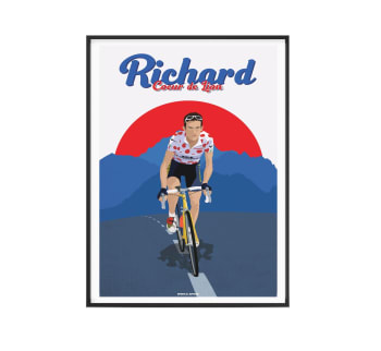 CYCLISME - Affiche Cyclisme - Richard Virenque 40 x 60 cm