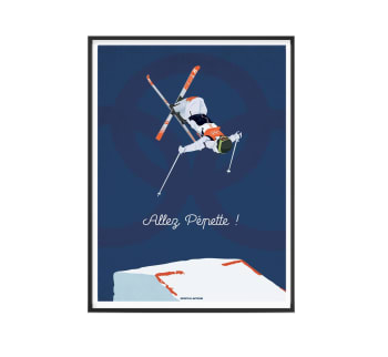 SKI - Affiche Ski - Perrine Laffont 30 x 40 cm