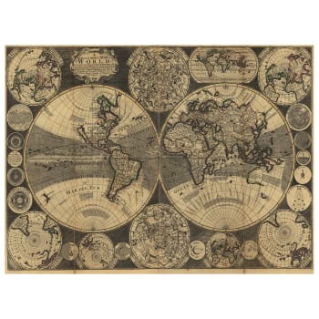 Tableau cartographie ancienne carte No.61 80x100cm