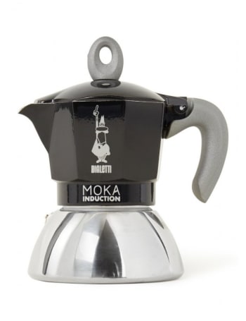 MOKA - Cafetière à l'italienne induction noir 6 tasses