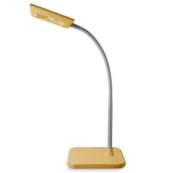 AMIDALA - Lampada da scrivania LED giallo con struttura in ABS orientabile
