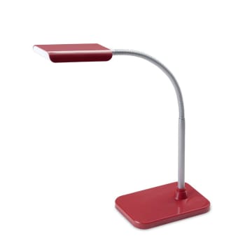 AMIDALA - Lampada da scrivania LED rosso con struttura in ABS orientabile