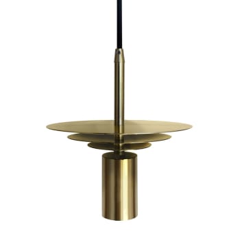 FORMER - Lámpara de techo metal dorado con altura ajustable