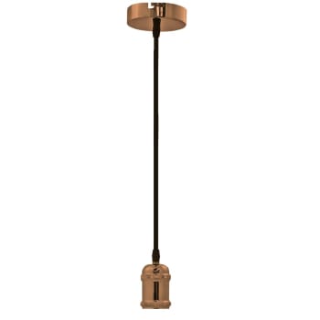 MAKAMI - Lámpara de techo de color negro y cobre con altura ajustable