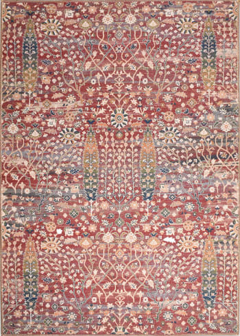 Unique Loom Voyage Collection Traditional Oriental Classic Red