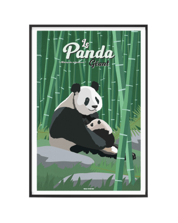 ANIMAUX - Affiche Animaux - Le Panda géant 30 x 40 cm