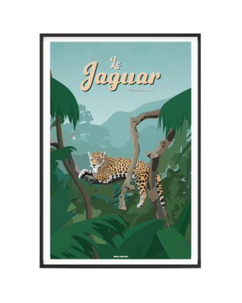 ANIMAUX - Affiche Animaux - Le Jaguar 30 x 40 cm