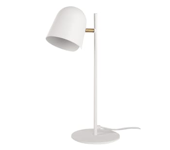 PARIS - Lampe de table en métal blanc