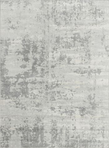 Victoire - Alfombra abstracta moderna gris/marfil 160x220