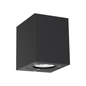 CANTO KUBI 2 - Aplique de exterior LED 2x6W negro de aluminio