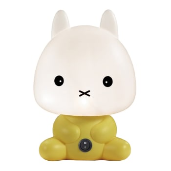 CONEJO - Lampe à poser pour enfant en forme de lapin jaune et blanc